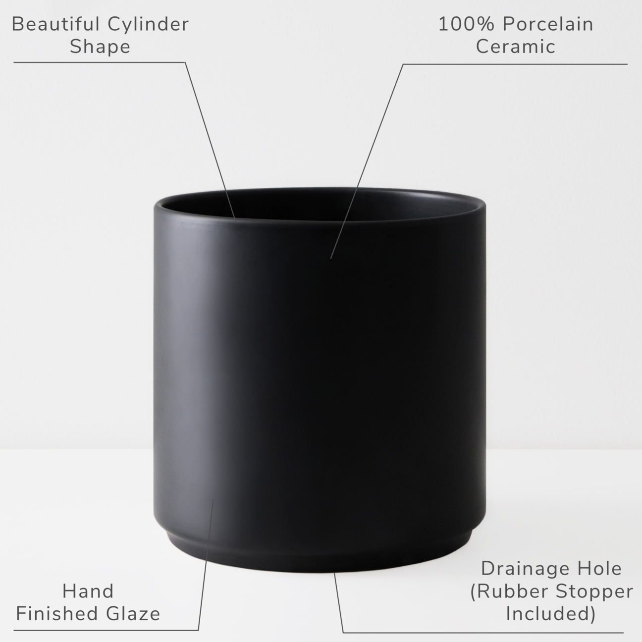 Ceramic Classic Planter - Medium (7")