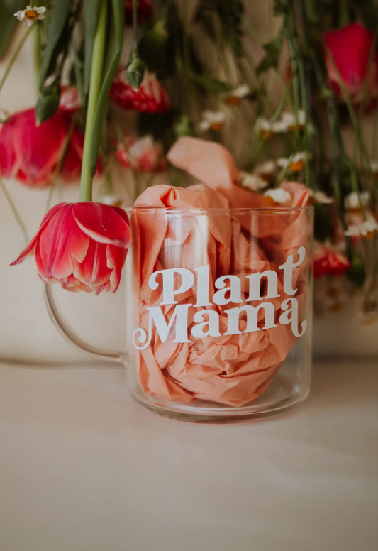 Plant Mama Coffee Glass Mug