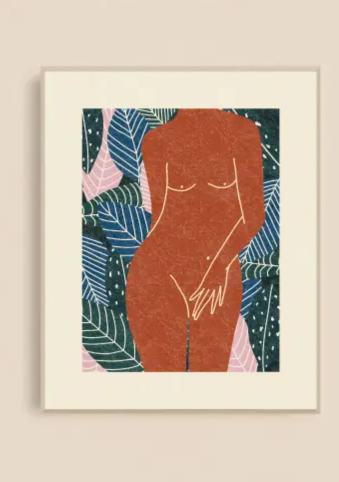 Nude Plants Art Print